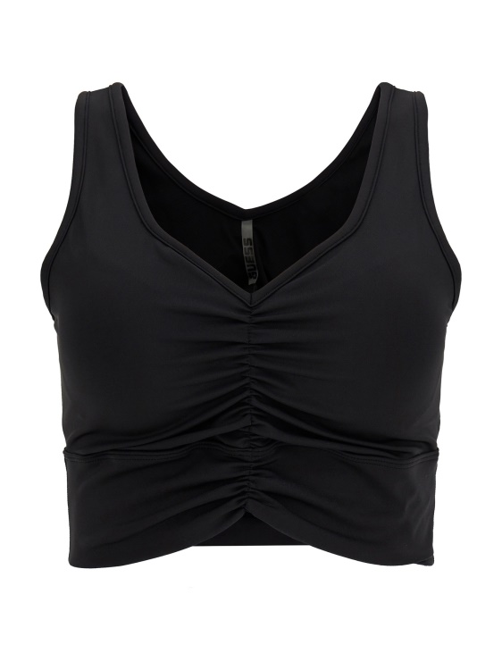 драпиран Deatils активен сутиен черен Guess