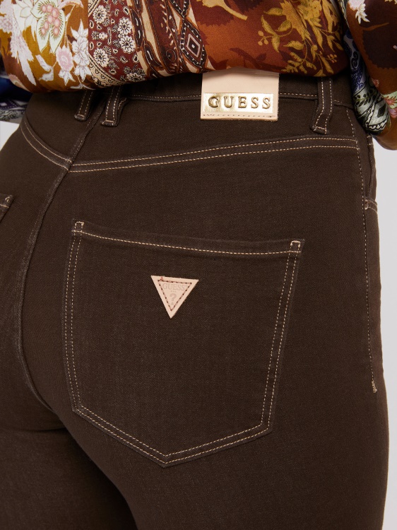 кафяв кльощав панталон Guess