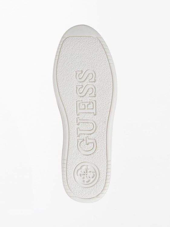 Sidny естествена кожа маратонка бяла Guess