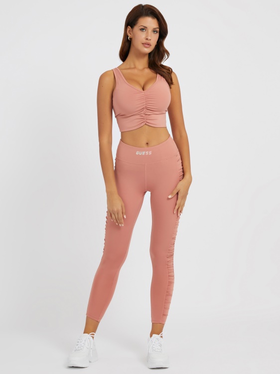 розови клинове с драпирани детайли Guess