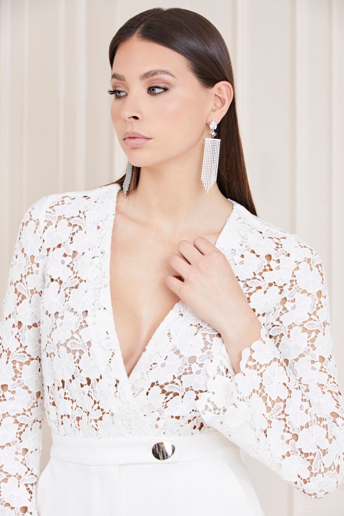 гащеризон с дантела Marciano Cream Guess