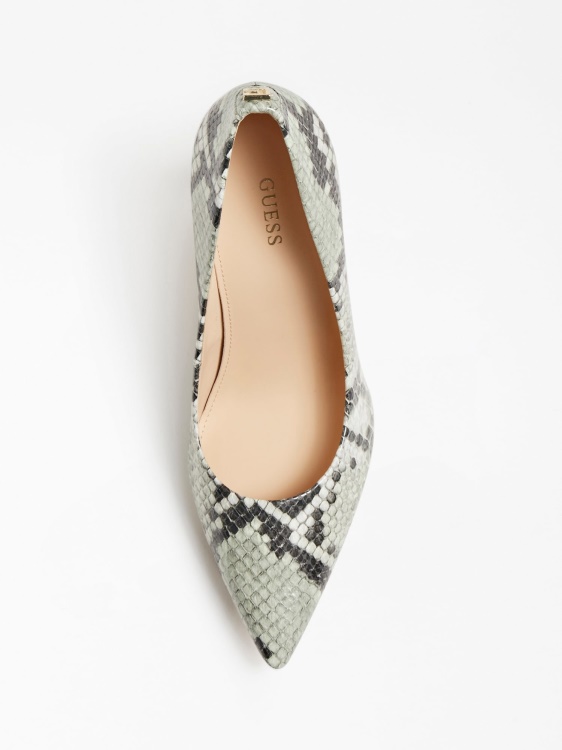 бежова обувка Piera с животински щампи Guess