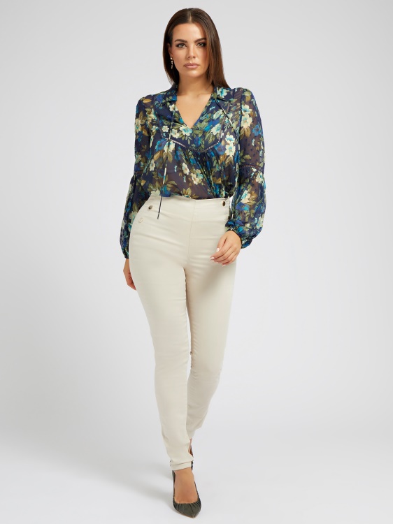 бежов панталон с открити копчета