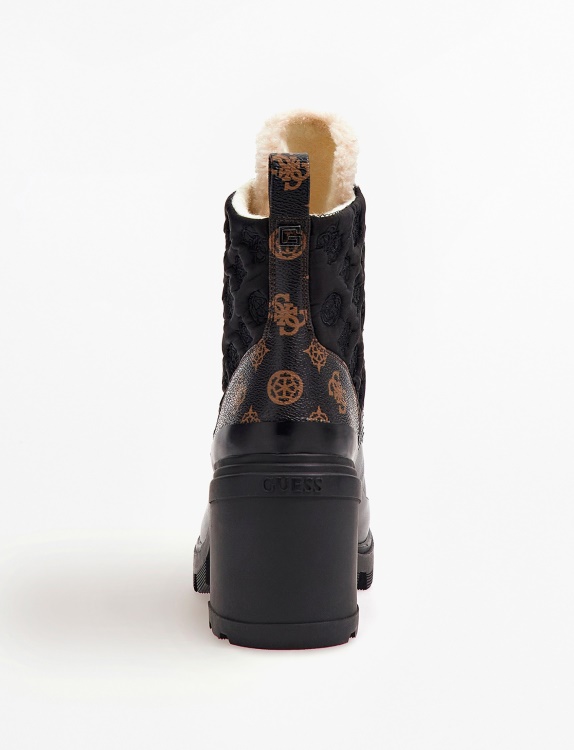 Guess Rema 4g божур лого ниски ботуши кафяво