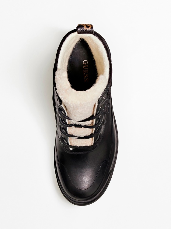 Guess Rema 4g божур лого ниски ботуши кафяво