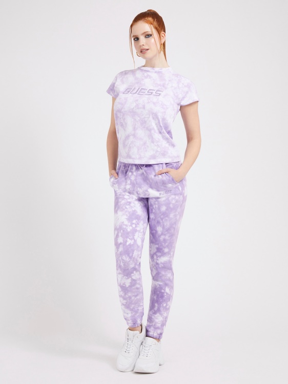 лилава тениска Guess Tie Dye