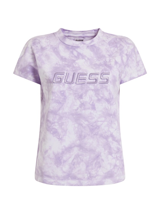 лилава тениска Guess Tie Dye