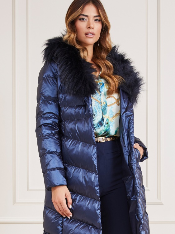 Guess Marciano дълъг пуф син