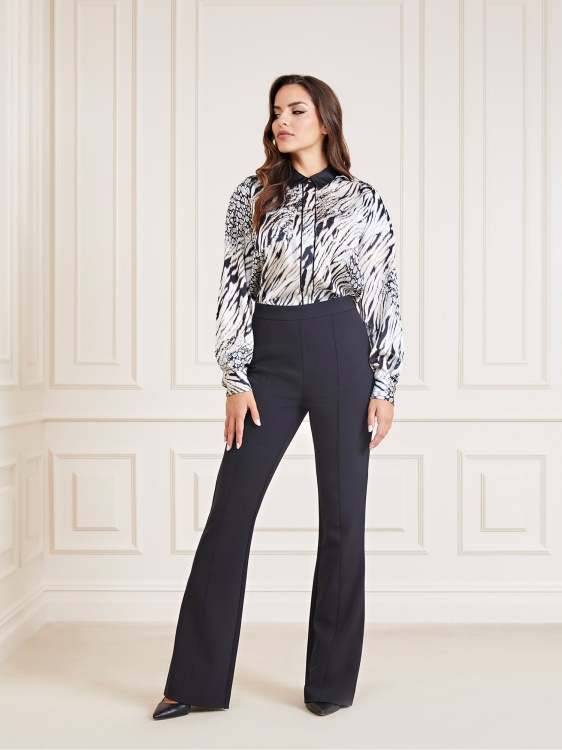 бяла мулти марциано цяла щампа риза Guess