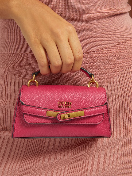 розова микро чанта Guess Enisa