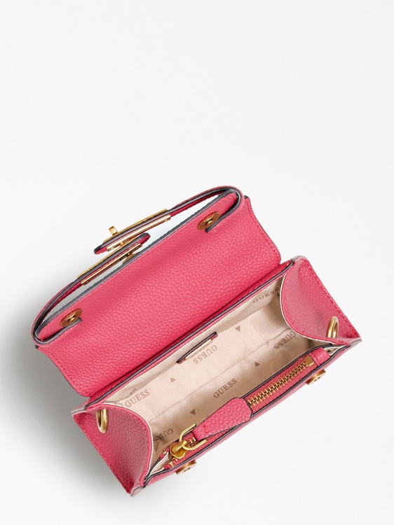 розова микро чанта Guess Enisa