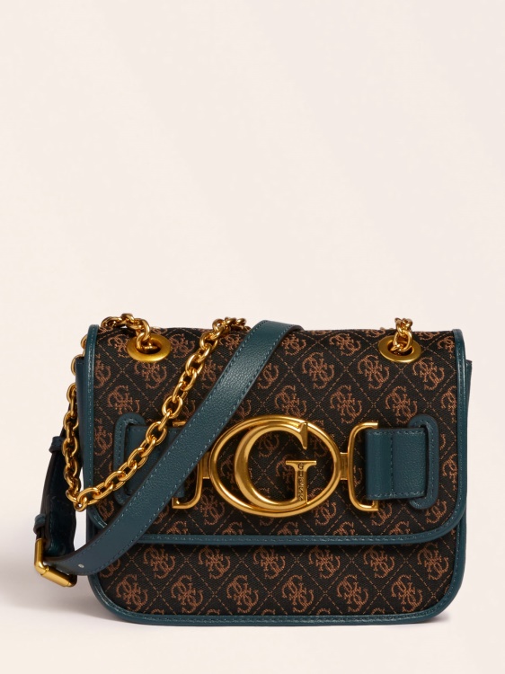 Guess Blue Aileen 4g чанта през рамо с лого