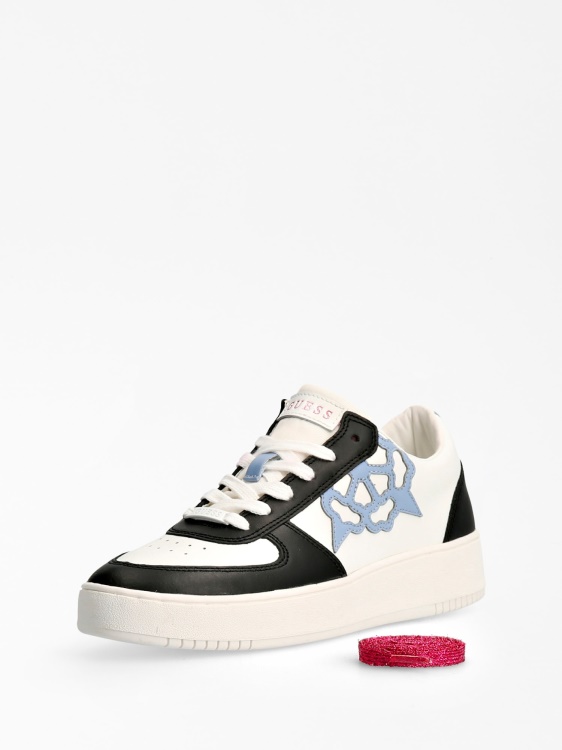 Sidny маратонки от естествена кожа Guess бяла мулти