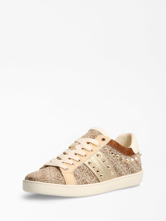 Guess бежови маратонки с лого Raelin 4g