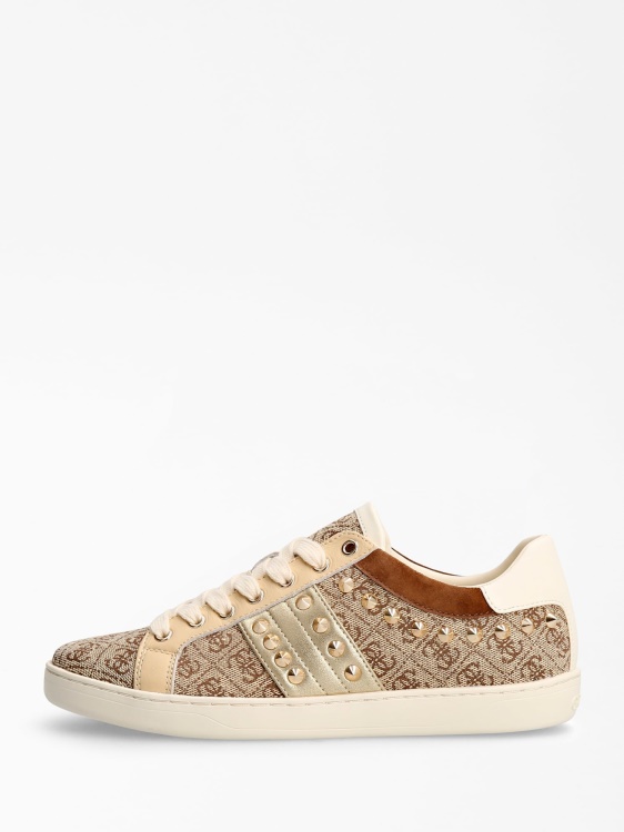 Guess бежови маратонки с лого Raelin 4g
