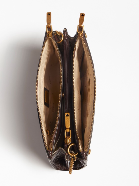 Amantea Charm мини чанта през тялото кафяв Guess