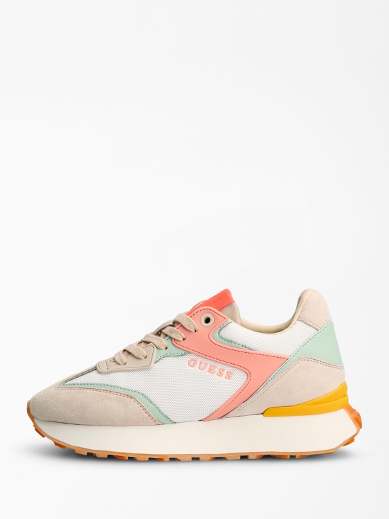 много розови маратонки Luchia от смесена кожа Guess