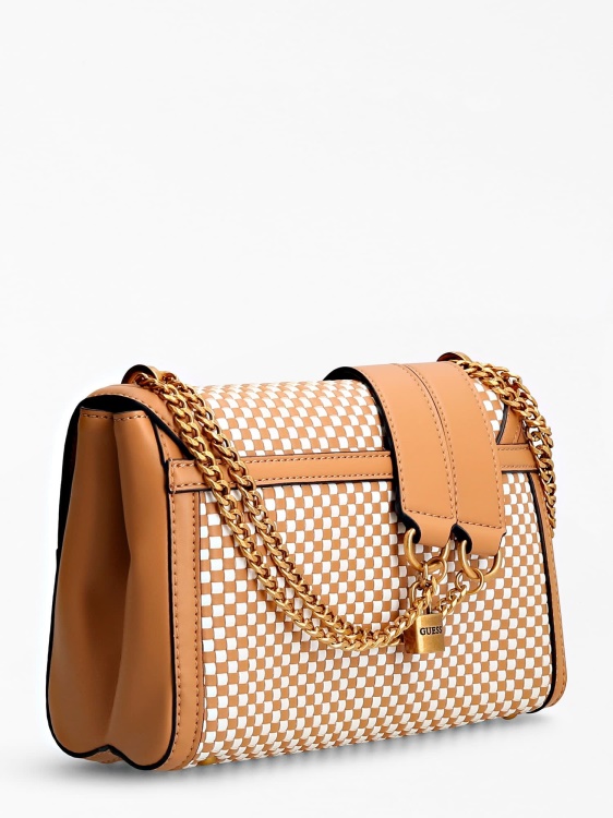 чанта за кръст Katey много бежово Guess