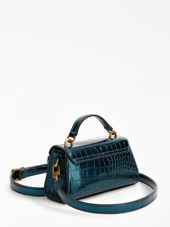микро чанта с щампа на зелена тулия крокодил Guess