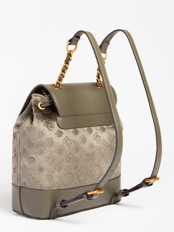 кадифена раница Inia Guess сива