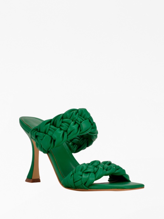 Harlie плетени мулета с токчета Guess Green