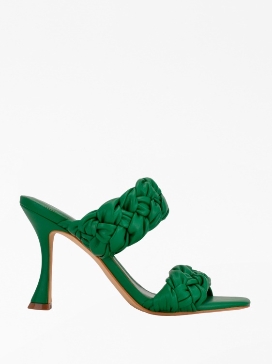 Harlie плетени мулета с токчета Guess Green