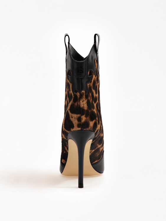 Ботуши Breann от естествена кожа Guess Animalier