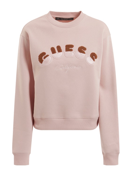Guess розов суичър с предно лого