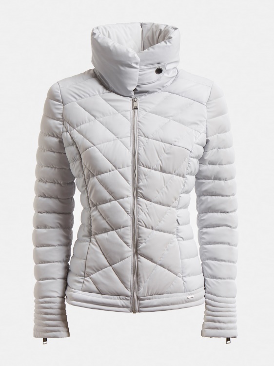светло сиво ватирано яке с висока яка Guess