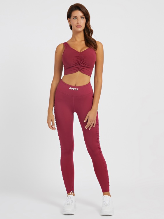 Guess Draped Deatils активен сутиен лилав