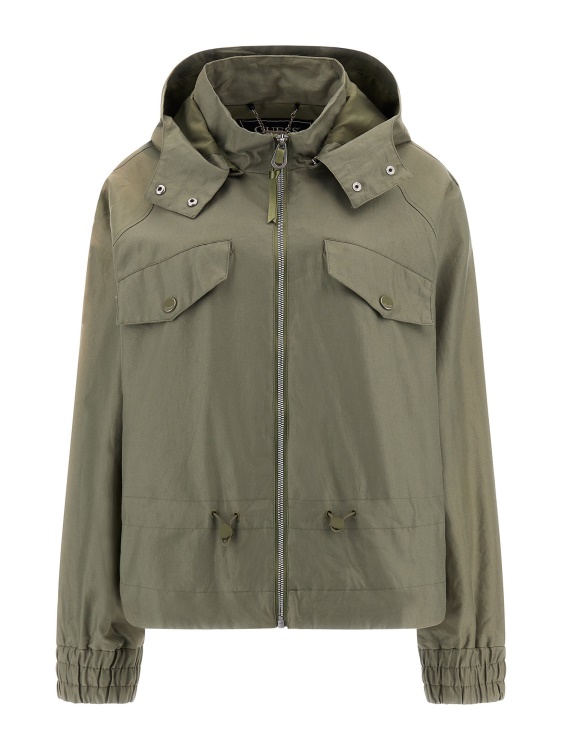 зелено яке с качулка Guess