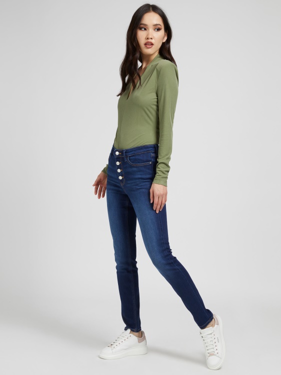 модни кльощави дънкови панталони Guess New Trend