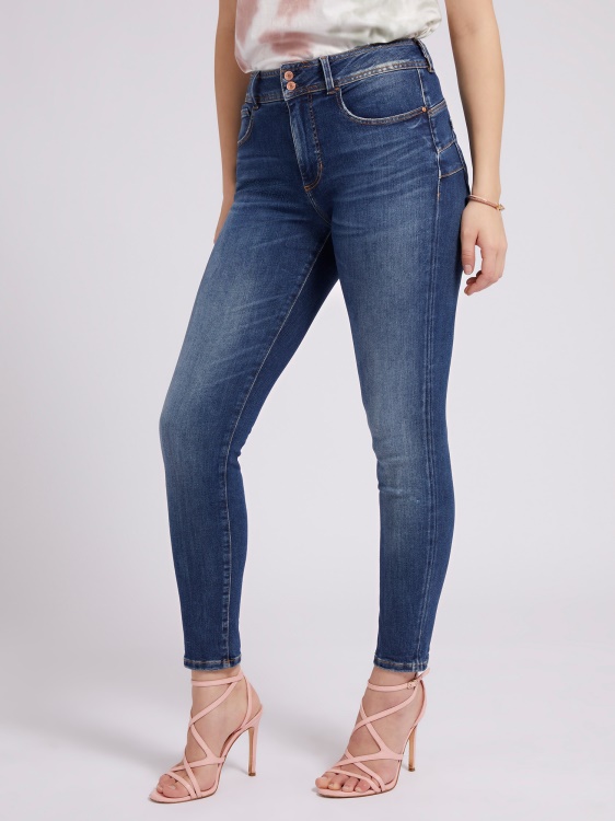 тесни дънкови панталони Guess синя модна тенденция