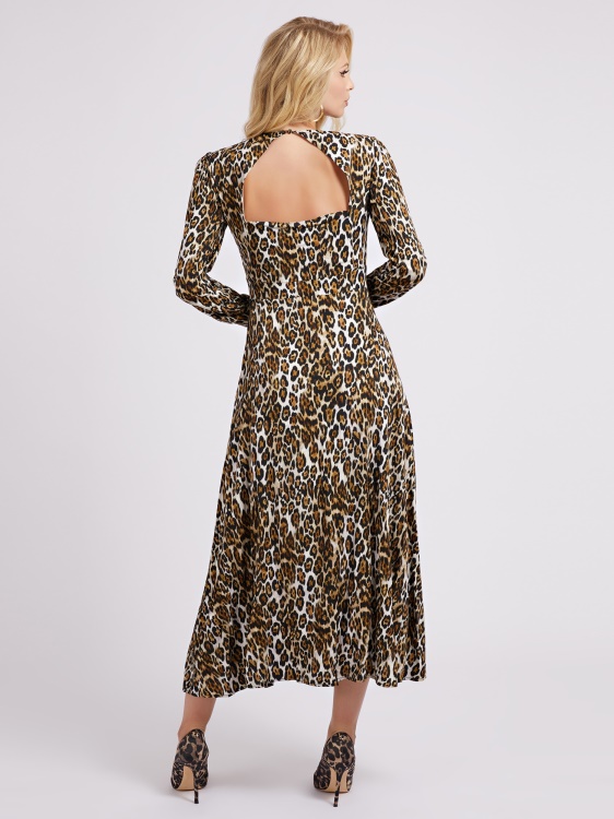 Guess Animalier дълга рокля Animalier
