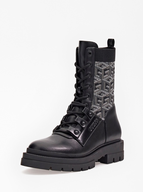 бойни ботуши Odalis с лого G Cube Black Guess