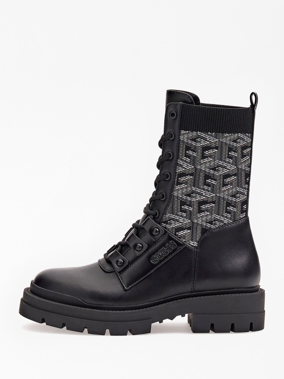 бойни ботуши Odalis с лого G Cube Black Guess