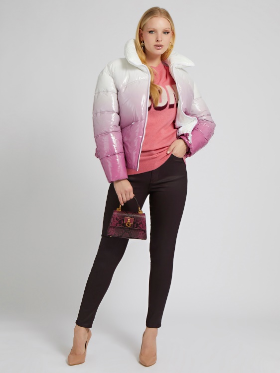 Guess цветен градиент Puffer Pink