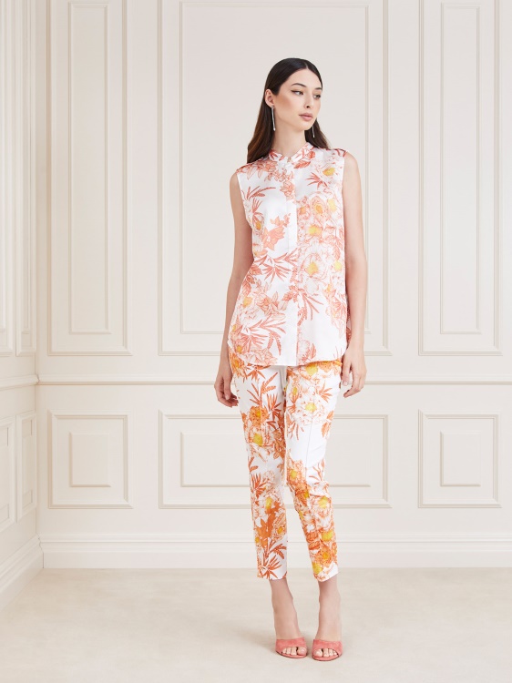 оранжев панталон Guess Slim Fit Marciano
