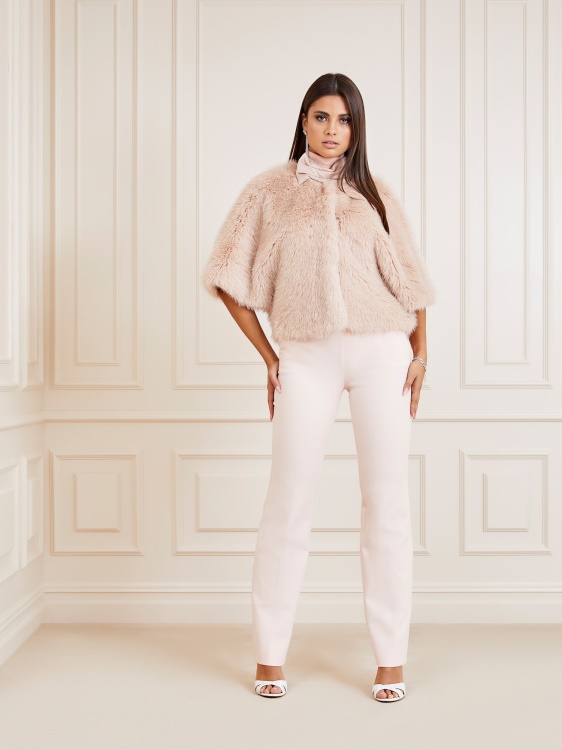 яке от изкуствена кожа Marciano Guess розово