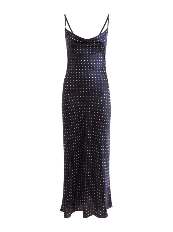 щампа на точки Guess Blue рокля