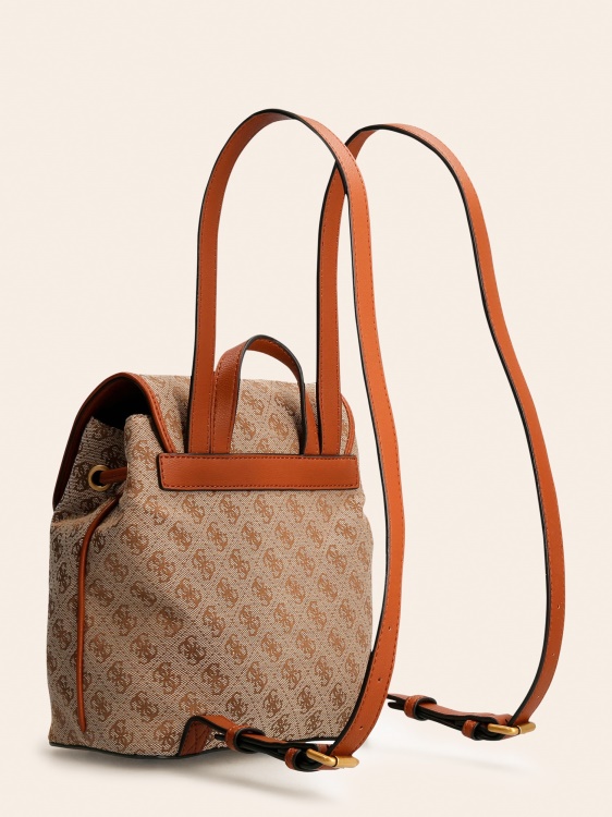 кафява раница Guess Aviana 4g лого