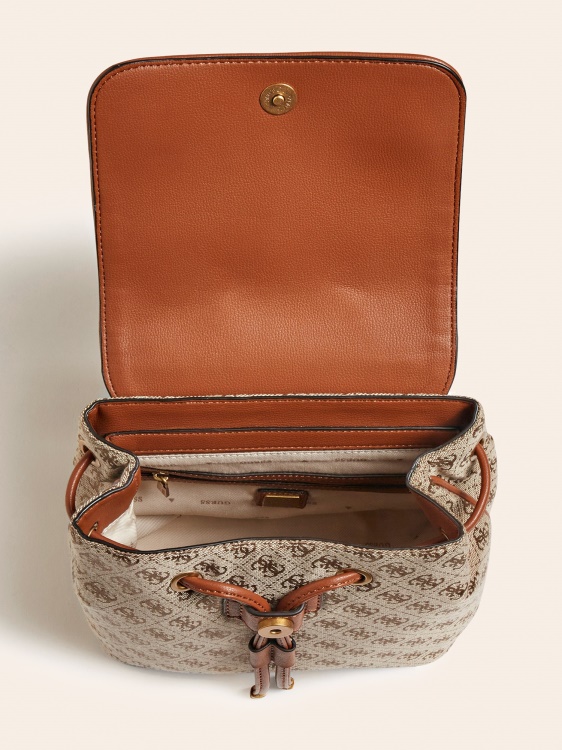 кафява раница Guess Aviana 4g лого