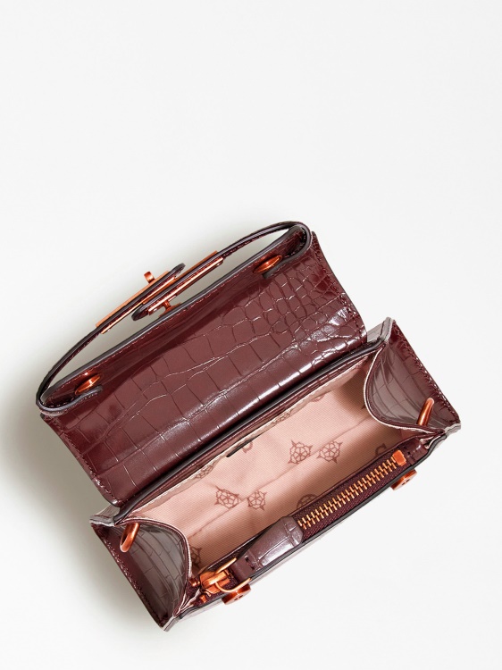 Микро чанта с микро щампа Tullia Croc Guess