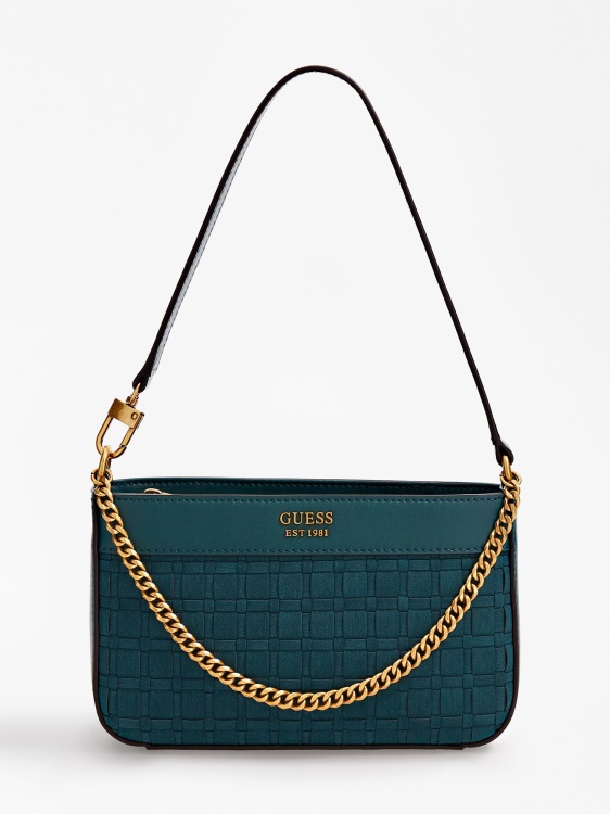Katey тъкана мини чанта през рамо Guess Green
