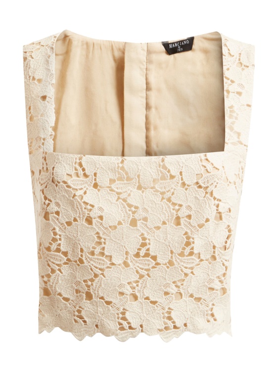 Guess Marciano Lace Top Cream
