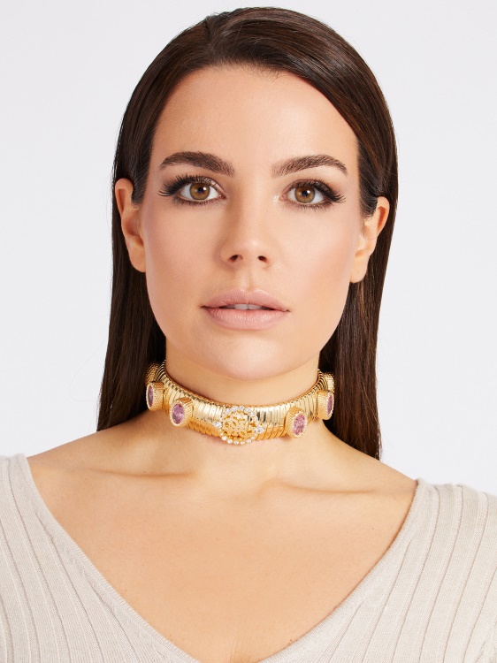 Mad About Gold' колие Multi Pink Guess