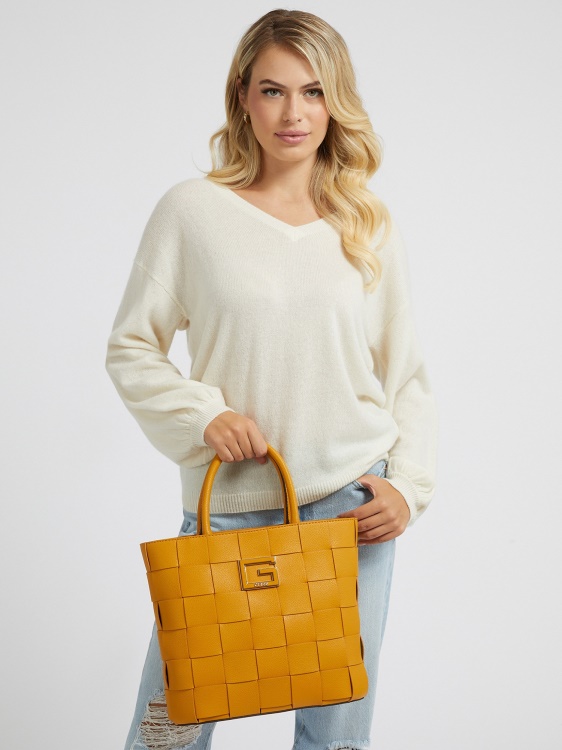 Liberty City Braided Shopper Guess Yellow