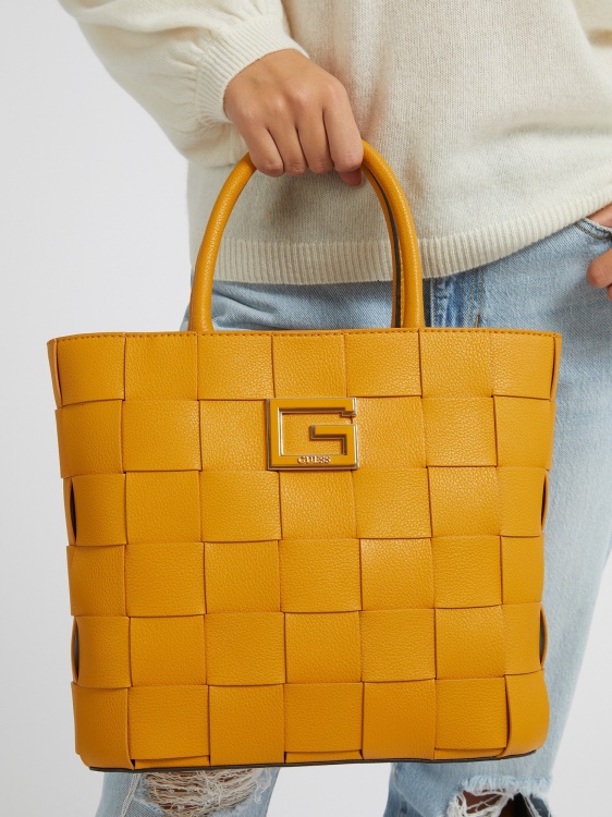 Liberty City Braided Shopper Guess Yellow