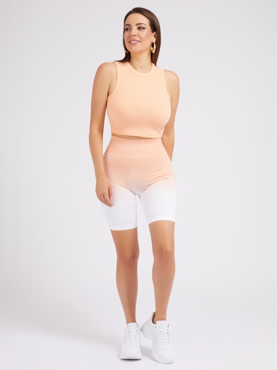 оранжеви безшевни шорти Guess