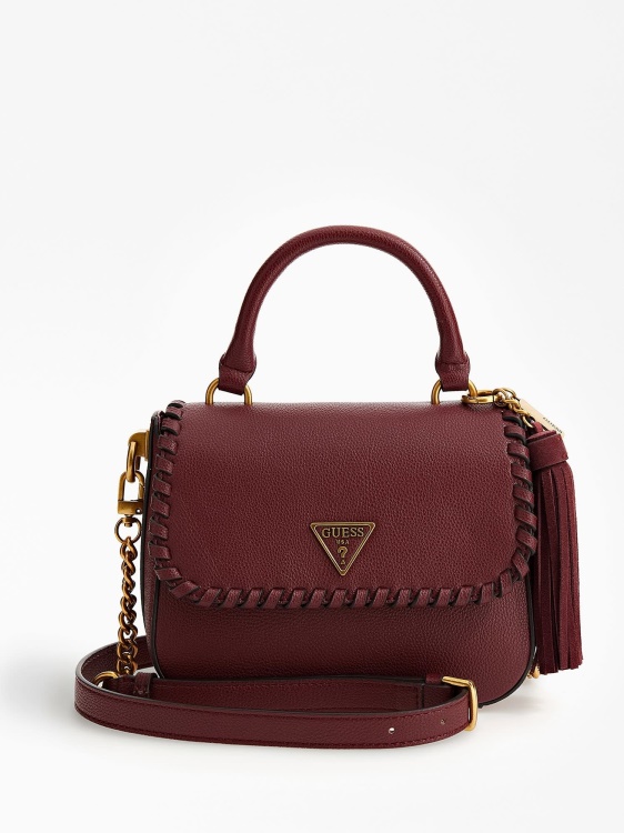 Guess кожена мини чанта Kaoma Nappa